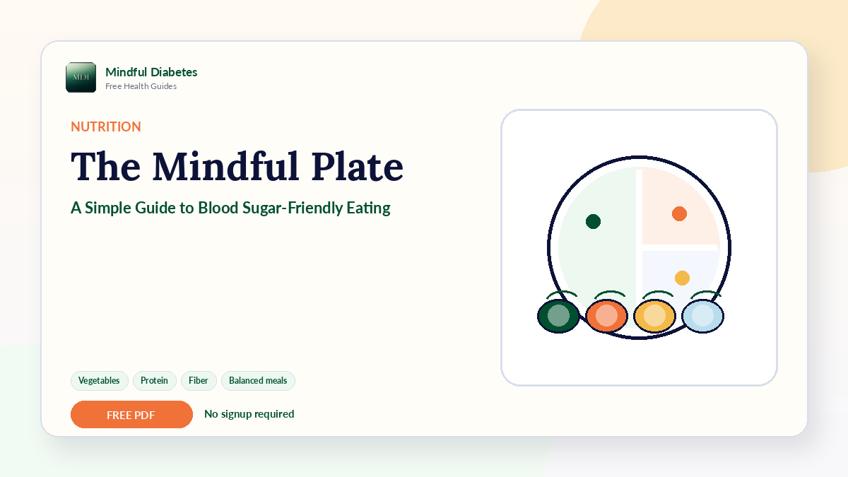 Cover preview for The Mindful Plate free guide.