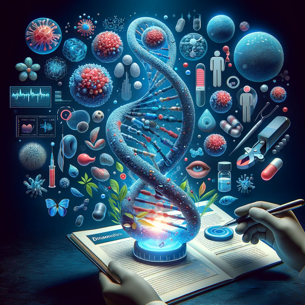 A compelling featured image showcasing the interconnected world of adipocytes and genetics against the backdrop of diabetes management, designed to spark curiosity and invite readers into the groundbreaking science of metabolic health
